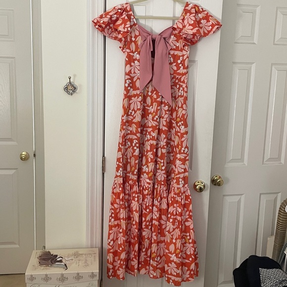 Sachin + Babi Orange Floral Dress - Picture 4 of 9